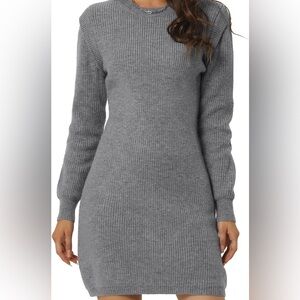 Shoulder detail Ribbed dress